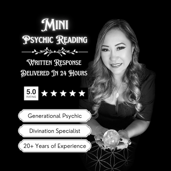 Mini Psychic Reading by Professional Psychic | One Question | 24 Hours | Quick Psychic Reading | Fast Psychic Answers | Psychic Advice