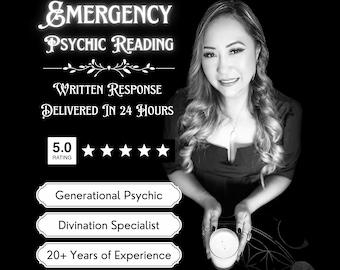 Emergency Psychic Reading by Professional Psychic | One Question | 24 Hours | No Tools Reading | Urgent Psychic Answers | Psychic Guidance
