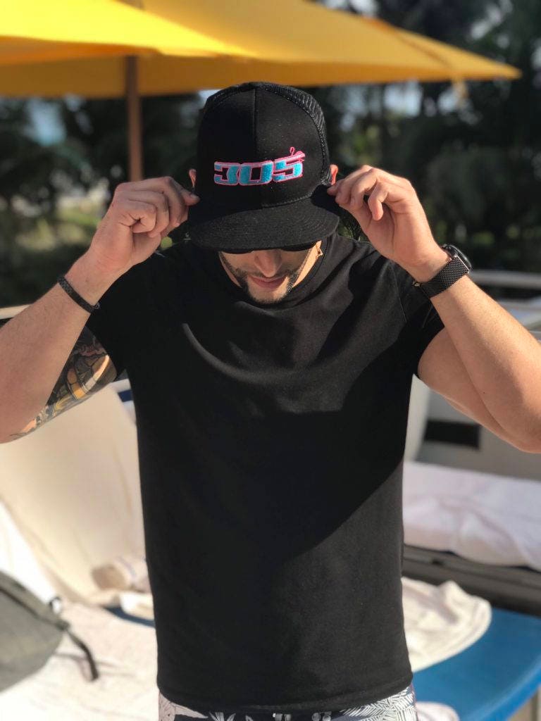 Flamingo Flatbill 305 Miami Trucker Hat