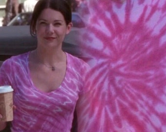 Lorelai Gilmore Inspired Pink Tie Dye 
