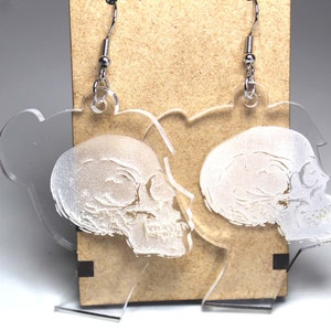 See Through Skeleton Animals and Skull Earrings