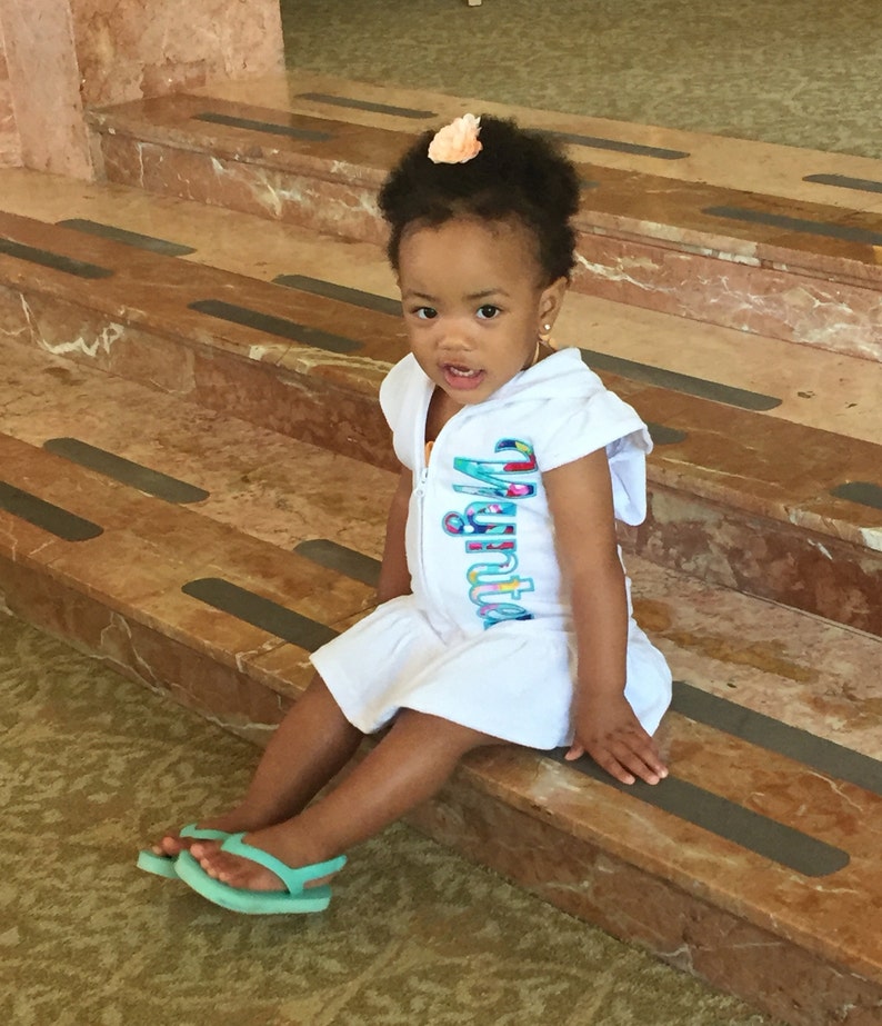 Girl Swimsuit Cover Up Toddler Swim Cover Up Terry Cloth Etsy