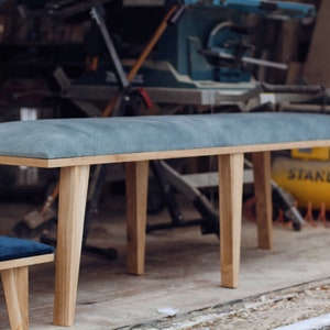 Wooden dinning chair, stool for living room, entryway and bathroom bench