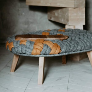 Ottoman pouf coffee table, multifunctional seating, stool, footstool, bench for Living Room, Entryway, Bedroom, and reception waiting area