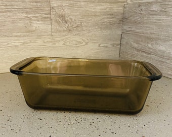 Vintage Pyrex Amber Glass Loaf Pan