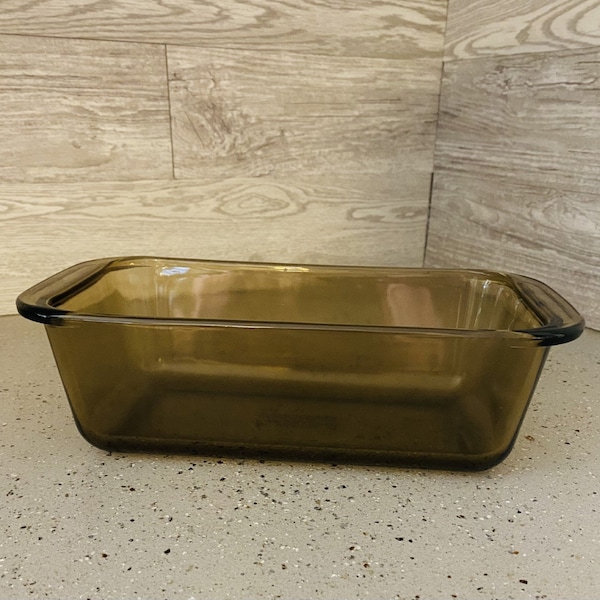 Vintage Pyrex Amber Glass Loaf Pan