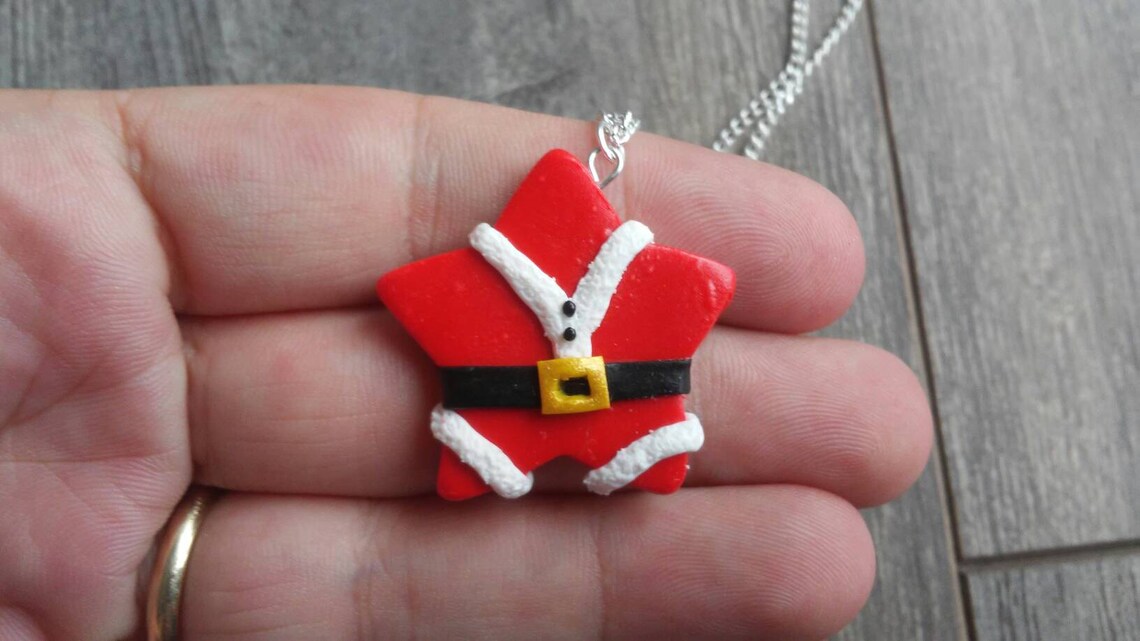 Livraison incluse Pendentif de Noël en argile polymère de Etsy Canada
