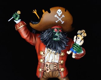 Statue de pirate LeChuck de l'ennemi du jeu Secret of Monkey Island, Guybrush Trepwood