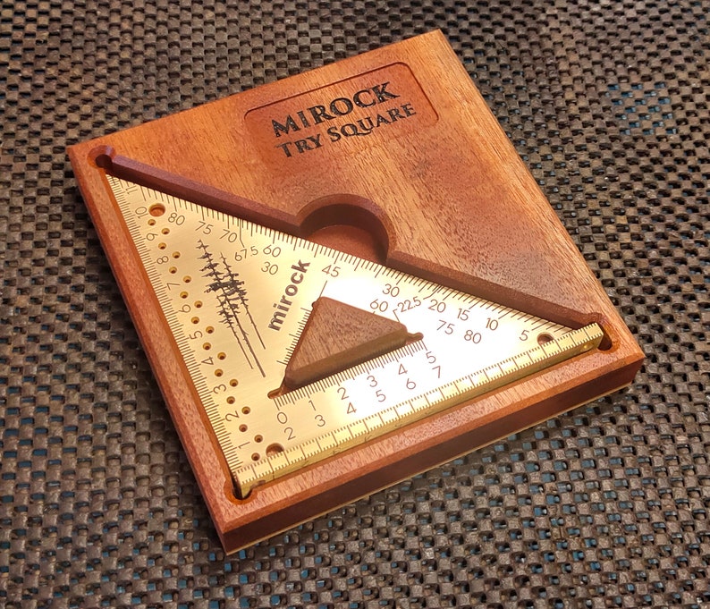 Mirock Square Metric Brass 120mm Nice Gift for Woodworker | Etsy