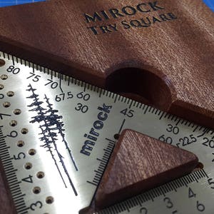 Mirock Square Metric Brass 120mm - Nice Gift for Woodworker - Etsy