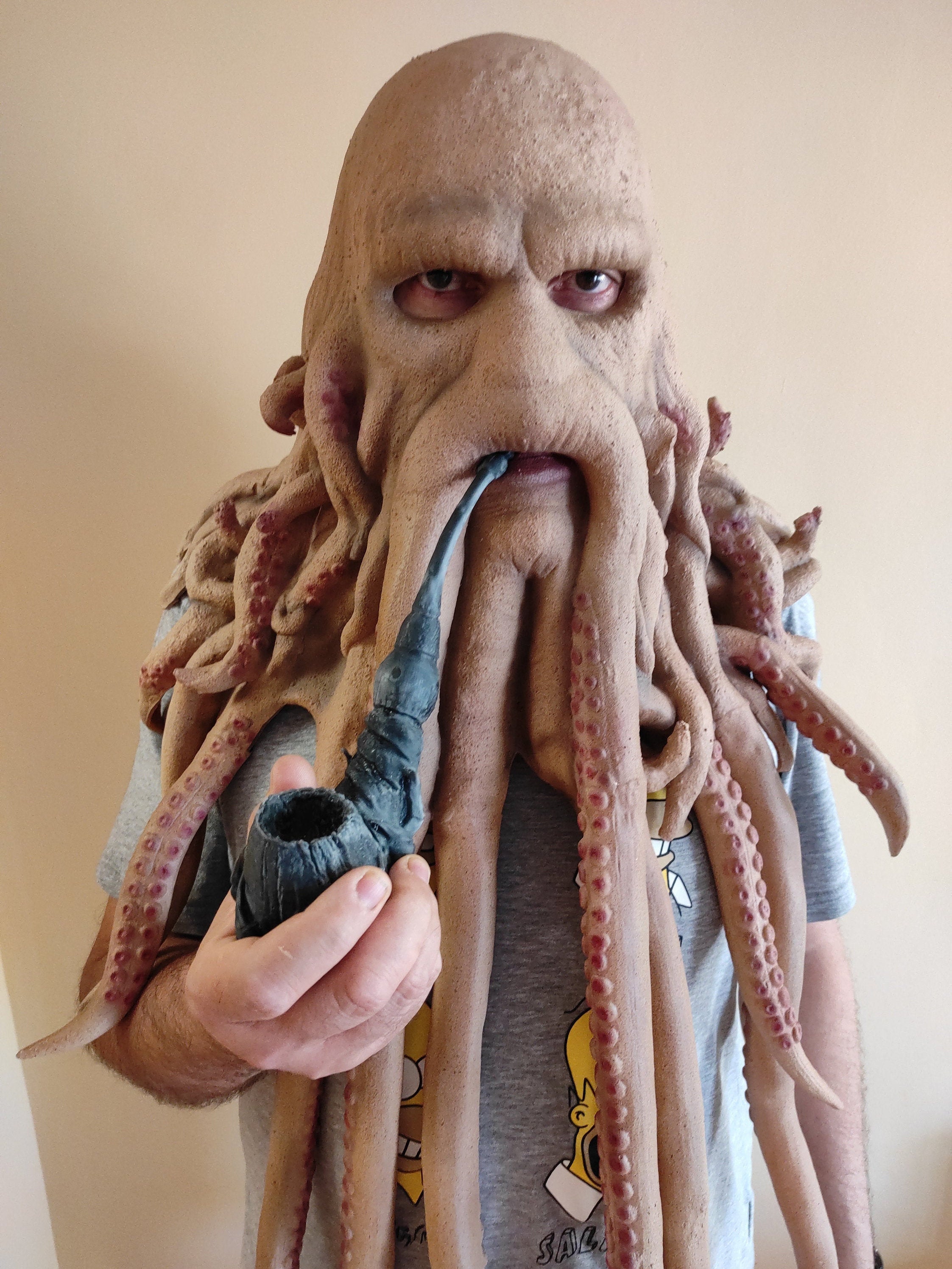 Davy Jones mask latex mask cosplay Halloween Etsy