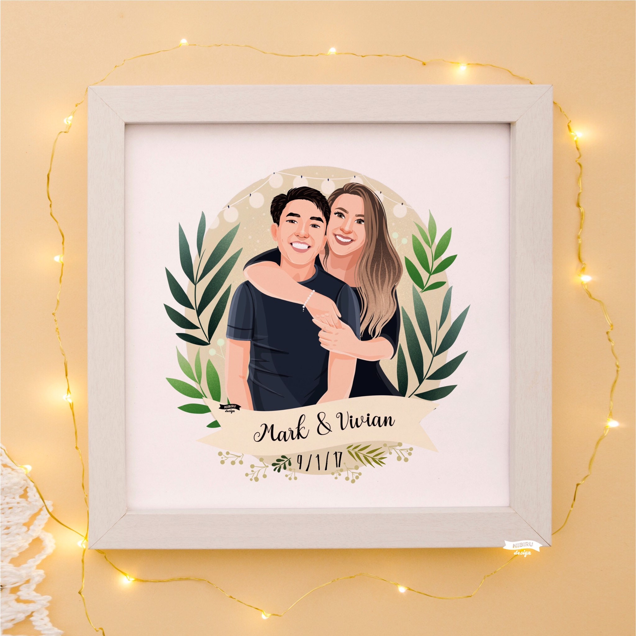 Custom Portrait, Couple Illustration, Custom Couple portrait, Family …