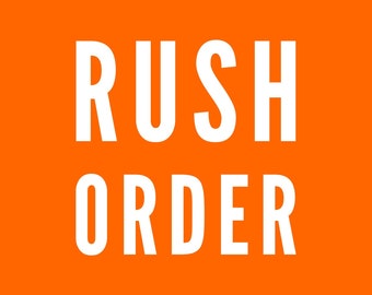 3-4 DAYS ETA / Rush Order