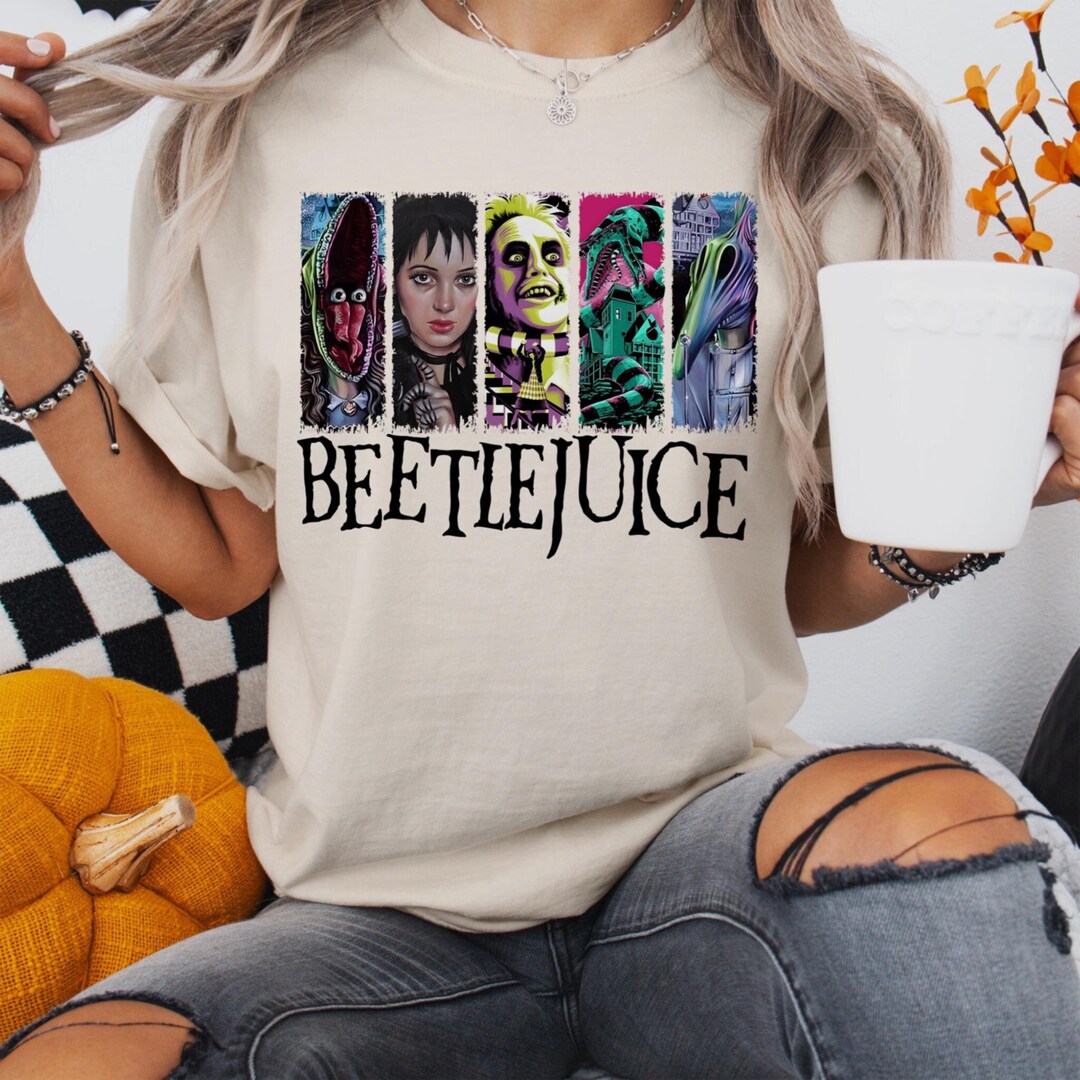 Beetlejuice Halloween Png Comfort Colors Adult, Adult Halloween Png, Horror Shirts Adults ...