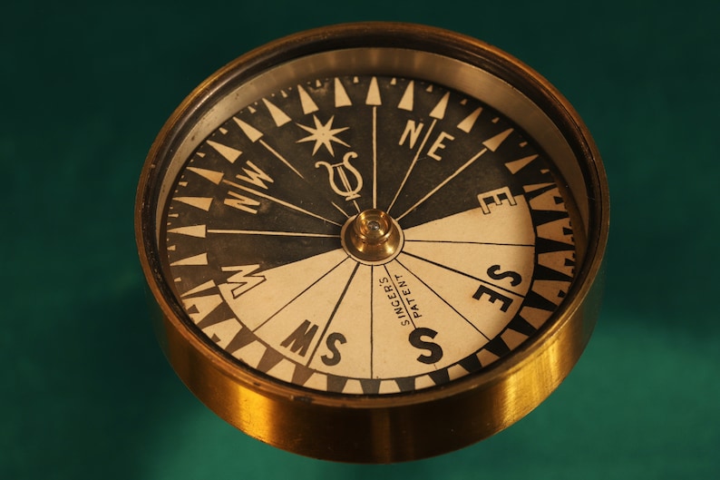 Antique Singer's Patent Compass by Francis Barker c1870 image 1