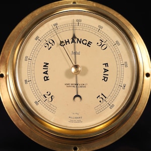 Vintage Sestrel Marine Barometer c1950 | Henry Browne & Son | Nautical Gift | Short and Mason