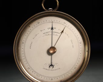 Antikes Negretti & Zambra Barometer, ca. 1860 | Frühe Seriennummer 278 | Historisches Instrument aus der viktorianischen Zeit | Selten