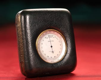 Antique Short & Mason Barometer Compass Compendium c1906 | Altimeter | Desk Strut Case | Unique Gift