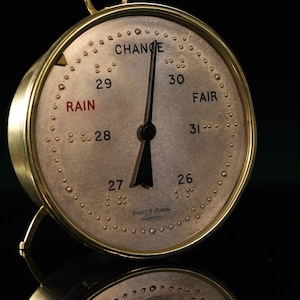 Vintage Short & Mason Braille Barometer c1954 | Rare Accessible Instrument | Unique Collectors Gift