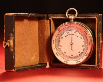 Antique Pocket Barometer Altimeter by Redier c1900