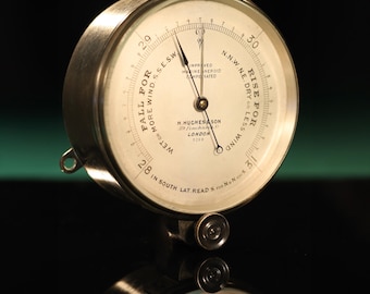 Antique Chart Table Barometer No 3289 by Hughes & Son c1880
