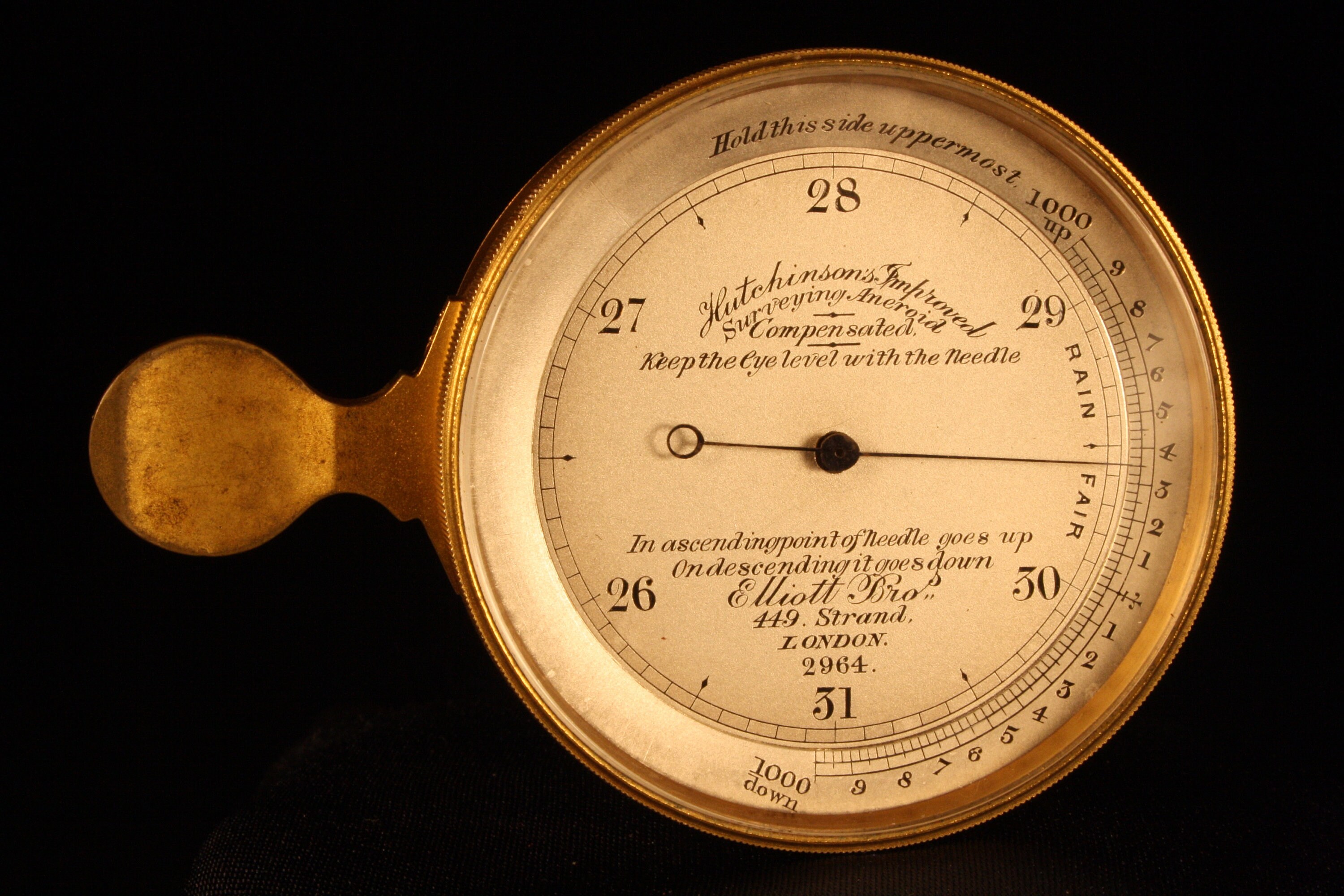 Antique Pocket Barometer Altimeter by Elliott Brothers No 2964 Etsy UK