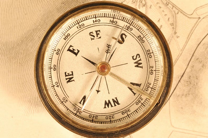Antique Victorian Bar Needle Pocket Compass C1880 - Etsy