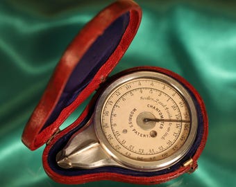 Raríssimo Chartômetro Patenteado Morris nº 2, número de série 869, em estojo, c. 1880.