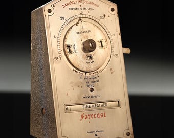 Antique Negretti & Zambra Desk Weather Forecaster c1915