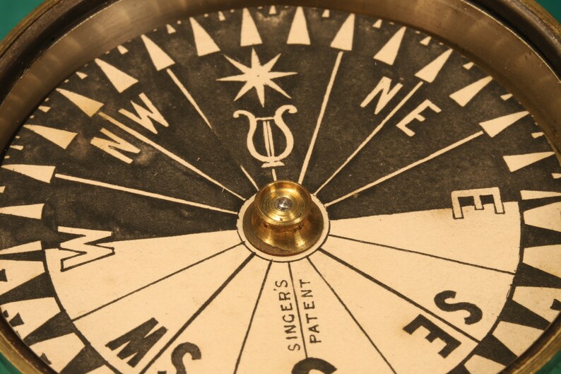 Antique Singer's Patent Compass by Francis Barker c1870 image 2
