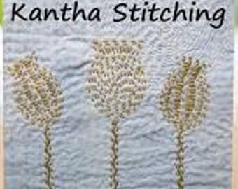 Fenland Textile Book of Kantha Stitching - 10 Kantha Embroidery Patterns