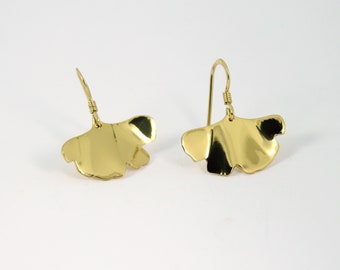 Brincos de ginkgo