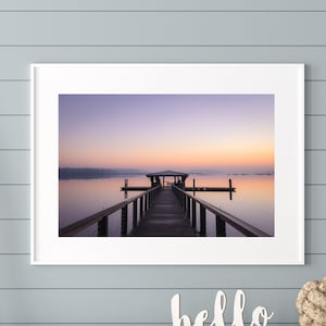 Steg Sonnenuntergang | Palmetto Bluff | Südcarolina | Reisefotografie | Wandkunst | Postergröße | Sofortiger digitaler Download