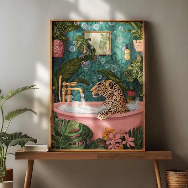 Leopard Bathroom - Etsy