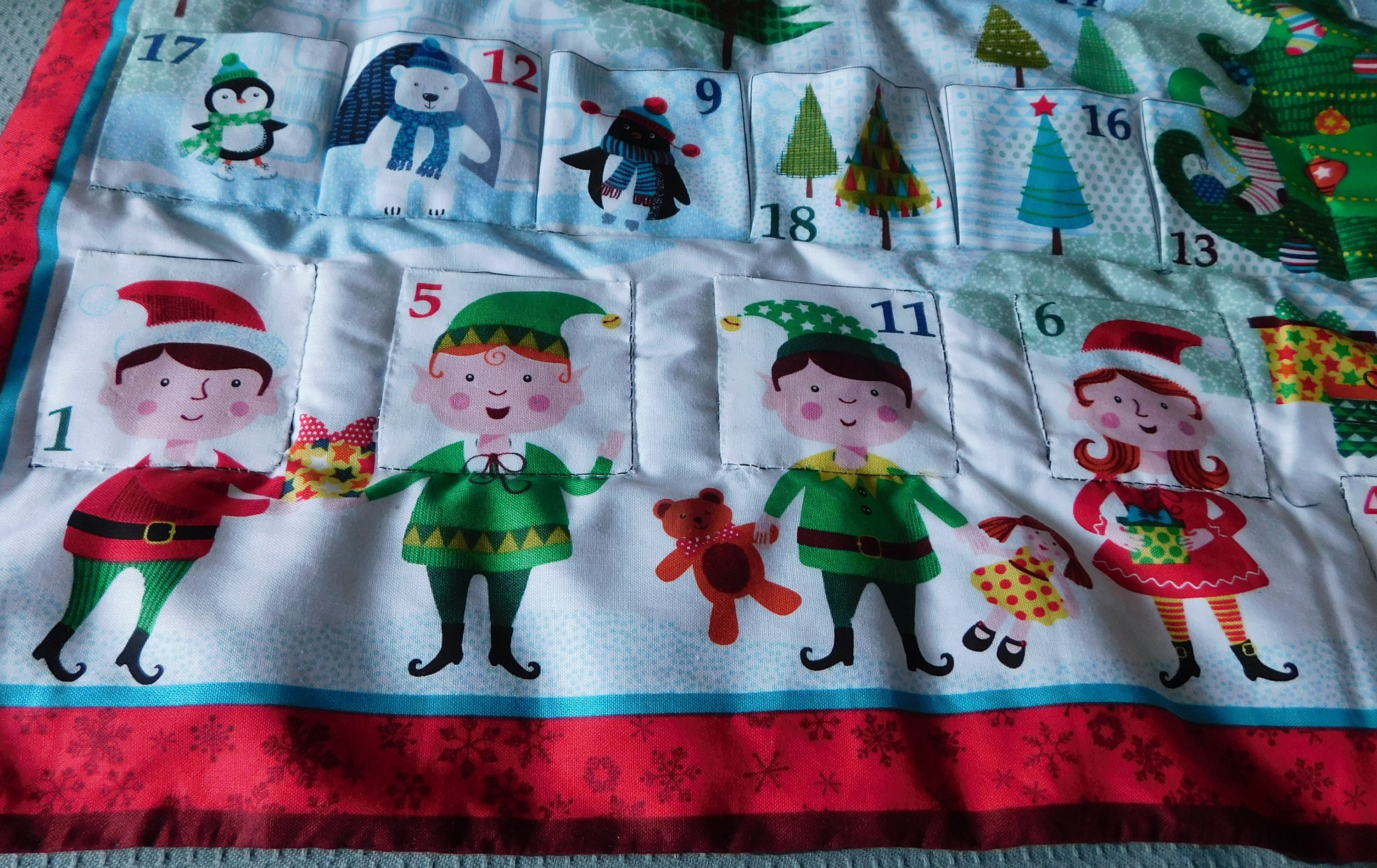 Hand Sewn by Mum Fabric Advent Calendar Christmas Mountain Etsy UK