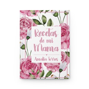 Libro Personalizado para Recetas de Familia Ideas de Regalo de Boda Libro de Recetas Personalizado para Hijos Regalo para Mama Personalizado imagem 5