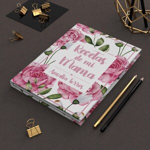 Libro Personalizado para Recetas de Familia Ideas de Regalo de Boda Libro de Recetas Personalizado para Hijos Regalo para Mama Personalizado imagem 6