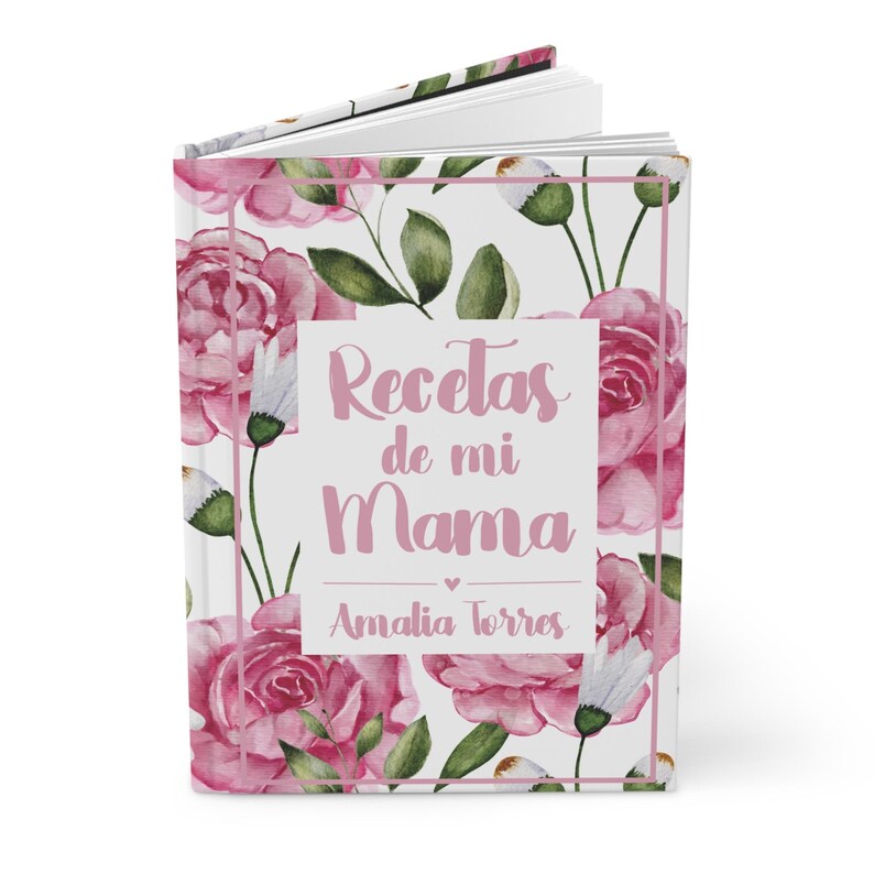 Libro Personalizado para Recetas de Familia Ideas de Regalo de Boda Libro de Recetas Personalizado para Hijos Regalo para Mama Personalizado imagem 2