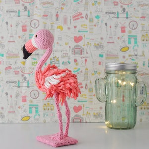 Flamingo decor for room flamingo gifts for girls flamingo cake topper flamingo art ornament flamingo birthday office flamingo figurine image 3