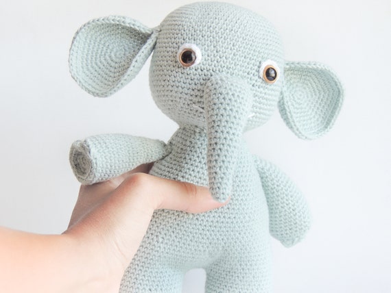stuffed blue elephant for baby