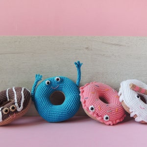 Plush donut lover gift donut gift donut sign cute donut decor pastry gifts fake donuts donuts ornaments sweet secret santa gift the 4/los 4
