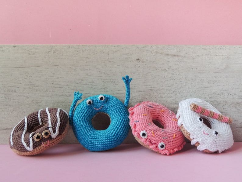 Plush donut lover gift donut gift donut sign cute donut decor pastry gifts fake donuts donuts ornaments sweet secret santa gift the 4/los 4