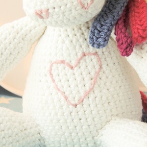 Plush unicorn amigurumi unicorn gifts for girls unicorn plush doll crochet unicorn plush crochet doll rainbow unicorn stuffed animal image 9