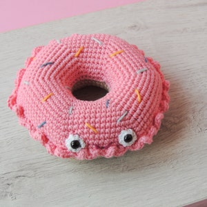 Plush donut lover gift donut gift donut sign cute donut decor pastry gifts fake donuts donuts ornaments sweet secret santa gift pink/rosa