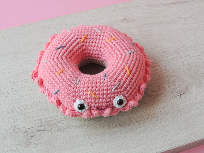 Plush donut lover gift donut gift donut sign cute donut decor pastry gifts fake donuts donuts ornaments sweet secret santa gift pink/rosa