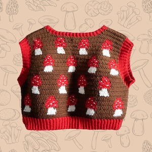Der Amanita-Pullover – Le Pull Amanite (französisches/englisches Häkelmuster)