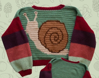 El suéter Ernest - Le Pull Ernest (patrón de crochet francés/inglés)