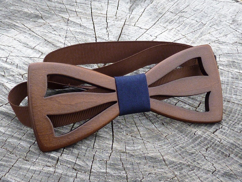 Nœud Papillon En Bois SHIPITNOW - Mariage Ou Soirée - Modèle Élégant Et Original - Taille Unique