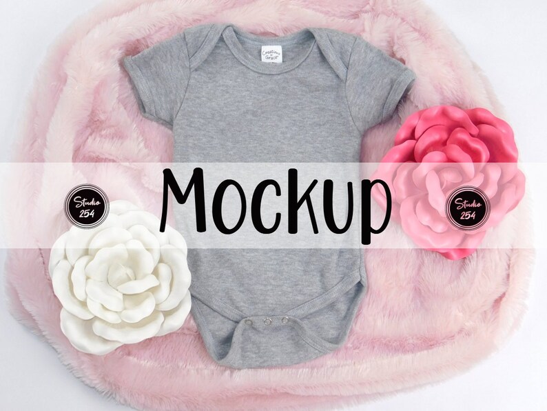 Download Onesie Baby Mockup Mock Up Flatlay Flat Lay | Etsy