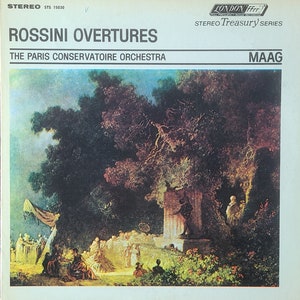 Vinyl Record - 33 RPMs - Rossini Overtures - The Paris Conservatoire Orchestra